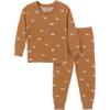 Modern Moments by Gerber Toddler Boys' Hacci Snug Fit 2-Piece Pajama Set, Light Medium Brown Cars, 5T view 1