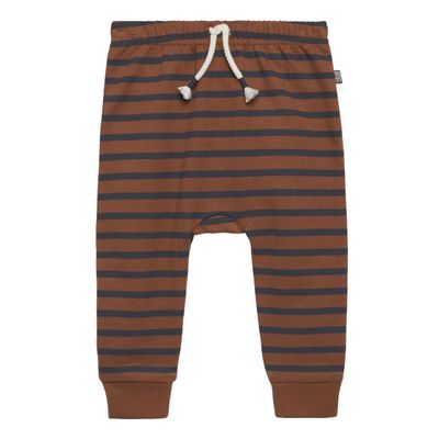 Modern Moments by Gerber Baby Boys' Jogger, Medium Brown Stripe, 6-9 Months