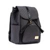Genie Designer Quilted Pickleball Bag for Women - Luxury Court to Office Backpack - Fits 2 Paddles & 15.8 Laptop - Padded Professional Travel Backpack with Shoe Compartment - Grey Black view 1