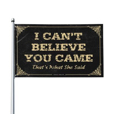 Outdoor Bar Decor I Can'T Believe You Came That'S What She Said Flag Man Cave Bar Graphic Flags For Room(30X45CM)