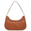 Afashor Shoulder Bags for Women Vegan Leather Hobo Sling Tote Handbag Retro Clutch Purse with Zipper Closure (Lychee-Brown) view 1