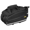 Topeak MTM Multi Mount TrunkBag EX, Water Resistant Cycle Trunk Bag with expandable pannier sides to fit KLICKfix/Racktime Snapit or MIK Adapter Pannier Racks, Black view 1