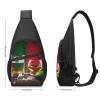 Sling Backpack for Women Men Crossbody Chest Bag Travel Mexico Flag And Tequila Daypack Shoulder Bag for Hiking view 2