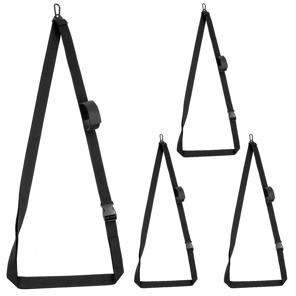 QWORK 4 Pack Heavy-Duty Kayak Wall Hanging Storage Strap - Adjustable 74" Nylon Strap for Kayaks, SUP Paddle Boards, Canoes, Surfboards, & Snowboards