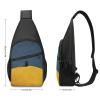 Sling Backpack for Women Men Crossbody Chest Bag Travel Yellow Mountain Top Daypack Shoulder Bag for Hiking view 2