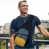 Sling Backpack for Women Men Crossbody Chest Bag Travel Yellow Mountain Top Daypack Shoulder Bag for Hiking view 3