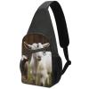 Sling Backpack for Women Men Crossbody Chest Bag Travel Cute Goat Daypack Shoulder Bag for Hiking view 1