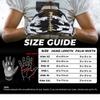 HANDLANDY Youth Football Gloves for Boys Girls, Sticky Wide Receiver Gloves for Kids, Junior Flag Football Gloves (White, Youth XS) view 2