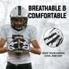 HANDLANDY Youth Football Gloves for Boys Girls, Sticky Wide Receiver Gloves for Kids, Junior Flag Football Gloves (White, Youth XS) view 4