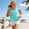 Auranso Girls Tank Tops Racerback Sleeveless UPF 50+ Quick Dry Kids Athletic Shirts Sports Dance Workout Tops Light Blue 11-12 Years view 3