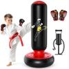 QPAU Kids Punching Bag Toy with Boxing Gloves, 66 Inch Larger Stable Kids Inflatable Boxing Bag Set, Gifts for Boys & Girls Age 6-12, for Practicing Karate, Taekwondo, MMA view 1