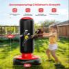 QPAU Kids Punching Bag Toy with Boxing Gloves, 66 Inch Larger Stable Kids Inflatable Boxing Bag Set, Gifts for Boys & Girls Age 6-12, for Practicing Karate, Taekwondo, MMA view 3