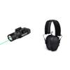 OLIGHT Baldr Pro R 1350 Lumens Flashlight and Walker's Razor Quad Electronic Muff Bundle with Green Beam Tactical Flashlight, Bluetooth Earmuffs, and Batteries view 1