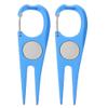 HANABASS 2pcs Golf Divot Repairing Forks Metal Divot Repairing Tool Portable Golfing Accessory Repair Tool for Golfers view 1