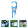 HANABASS 2pcs Golf Divot Repairing Forks Metal Divot Repairing Tool Portable Golfing Accessory Repair Tool for Golfers view 2