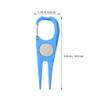HANABASS 2pcs Golf Divot Repairing Forks Metal Divot Repairing Tool Portable Golfing Accessory Repair Tool for Golfers view 4