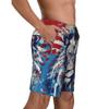 URVIP Men's US-Flag Animal Printed Shorts Athletic Casual Hawaiian Shorts Quick Dry Drawstring Beach Shorts Lion-02 M view 4
