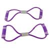 HERCHR Resistance Rope, 2Pcs 8-Shaped Pull Rope Chest Expander Elasticity Belt Stretching Strap Yoga Fitness Equipment for Muscle Training(Purple) view 1