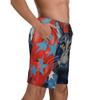 URVIP Men's US-Flag Animal Printed Shorts Athletic Casual Hawaiian Shorts Quick Dry Drawstring Beach Shorts Cat-15 XXXL view 4