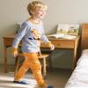 Fiodrimy Boys Pajamas Toddler Kids Pajama Set Dinosuar Long Sleeve & Pants Pjs Sleepwear 3-8 Years Yellow view 3