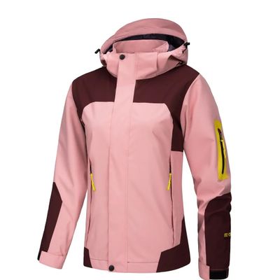 NineFit Basics Outdoor Hiking Jacket Men Women Windproof Wear-Resisting Hooded Coat Climbing Camping Fishing Jacket Couple, Small