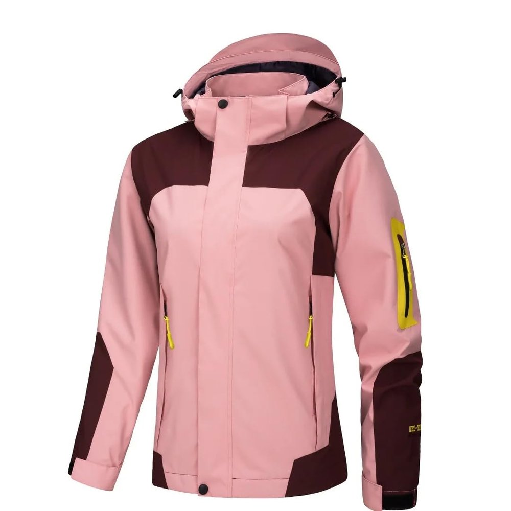 NineFit Basics Outdoor Hiking Jacket Men Women Windproof Wear-Resisting Hooded Coat Climbing Camping Fishing Jacket Couple, Small