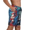 URVIP Men's US-Flag Animal Printed Shorts Athletic Casual Hawaiian Shorts Quick Dry Drawstring Beach Shorts Lion-01 XXL view 4