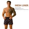 GINGTTO Mens Bathing Suit Swim Trunks Black Funny Swim Shorts Men 5 Inch Inseam Paisley Pattern L view 4