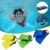 Kids Flippers, Kids Swim Fins, Flippers for Kids, Short Youth Flippers Swimming Training Fins for Swimming and Diving, Lap Swimming Pool Snorkeling,Flippers for Children Girls Boys Beginner (Yellow) view 2