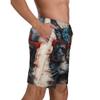URVIP Men's US-Flag Animal Printed Shorts Athletic Casual Hawaiian Shorts Quick Dry Drawstring Beach Shorts Cat-08 XXXL view 4