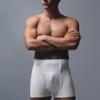 SBW TRY Men's Underwear - Boxer Briefs, Alpha, Medium, Large, Regular, Cotton, 3 Pack - White view 4