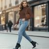 YOGINGO Women's Long Sleeve Turtleneck Top Slim Fit Lightweight Soft Stretch Thermal Base Layer Shirt Mock Neck Layering Tee Fall Winter Casual view 3