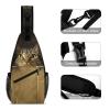 Sling Bag for Women Men Daypack Cat in Cardboard Box Chest Bag Crossbody Backpack for Hiking Travel view 3