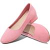 AISFAES Women Pumps Low Chunky Rounded Toe Heels Healed Dress Pumps Elegant Wedges Working Shoes(Pink,US5) view 1