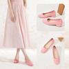 AISFAES Women Pumps Low Chunky Rounded Toe Heels Healed Dress Pumps Elegant Wedges Working Shoes(Pink,US5) view 2