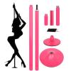 JYDQMOLS Portable Dance Pole Home Fitnes 7.3ft-9ft Adjustable Height Fitness Pole, 45mm Portable Removable Spinning Static Dancing Pole Kit for Home/Bedroom/Apartment, Loading 200kg/ 440lbs view 1