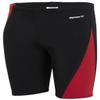 Sporti Boys Swim Jammer Swimsuit  HydroLast Splice Athletic Swimming Shorts, Chlorine-Resistant 4-Way Stretch, UPF 50+, Drawstring, Youth Competitive Team Suit - Black/Maroon - 24 view 1