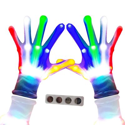 CELCOREERY LED Gloves Girls Boys Toys Gifts Age 6-8 8-12 Years Old Light up Gloves Easter Gifts Kids Stocking Stuffers for Birthday Halloween Christmas Cool Fun Gifts