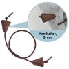 UamGlsob 2Pairs Elastic Shoelaces for Hey Dude Shoes, No Tie Bungee Stretchy Shoe Laces, Strings Replacement Stretch Laces (Brown, 16"/40cm) view 2