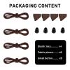 UamGlsob 2Pairs Elastic Shoelaces for Hey Dude Shoes, No Tie Bungee Stretchy Shoe Laces, Strings Replacement Stretch Laces (Brown, 16"/40cm) view 3