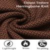 COOFANDY Mens Quarter Zip Pullover Slim Fit Lightweight Sweater Casual Knit Pullover Sweaters Brown Large view 4