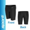 Sporti Boys' Swim Jammers Compression Jammer Swimsuit, Chlorine-Resistant Lycra Xtra Life, UPF 50+ Long-Lasting Athletic Swimming Shorts, Flatlock Seams & Drawstring for Training - Black - 24 view 4