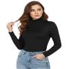 Women's Turtleneck Long Sleeve Shirts Thermal Underwear Fall Winter Fashion Base Layer Casual Lightweight Soft Tops view 2
