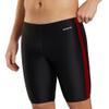 Sporti Boys' Swim Jammers - Athletic Jammer Swimsuit with Lycra Xtra Life, Durable Chlorine Resistant Fabric, Comfortable Fit, UPF 50+ for Training & Competition - Black/Maroon - 22 view 1