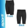 Sporti Boys' Swim Jammers, HydroLast Chlorine-Resistant Jammer Swimsuit, 4-Way Stretch UPF50+, Flatlock No-Chafe Seams, Drawstring Fit, Durable Racing Shorts for Youth Training - Black - 22 view 4