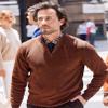 COOFANDY Mens Half Zip Sweaters Slim Fit Long Sleeve Texture Knitted Pullover Sweaters with Zipper Brown XX-Large view 2