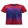 Fldy Kids Boys Soccer Jersey Sports Shirt Short Sleeve T-Shirt Quick-Drying Athletic Tops for Workout Training Running Red 7-8 Years view 1
