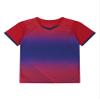 Fldy Kids Boys Soccer Jersey Sports Shirt Short Sleeve T-Shirt Quick-Drying Athletic Tops for Workout Training Running Red 7-8 Years view 3