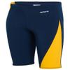 Sporti Boys Swim Jammer Swimsuit  HydroLast Splice Athletic Swimming Shorts, Chlorine-Resistant 4-Way Stretch, UPF 50+, Drawstring, Youth Competitive Team Suit - Navy/Gold - 22 view 1