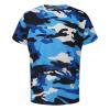 RTRDE Shirts Men Casual, Camouflage T-Shirt Sports Fitness Short Sleeve Military Camo Crewneck Shirts Big Shirts Workout (XXL, Sky Blue) view 3